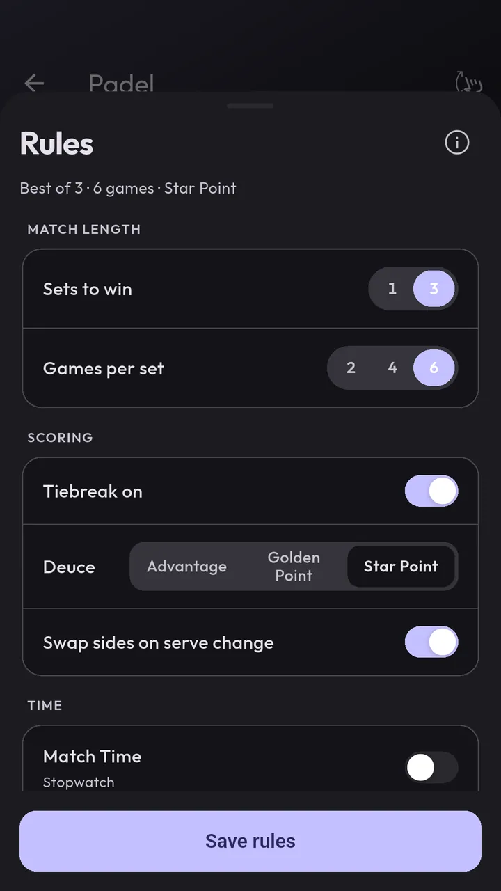 Set the rules