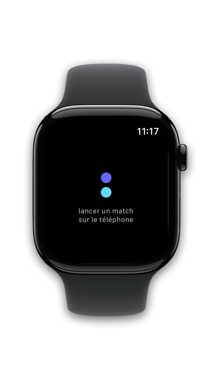 Ouvre l'app sur la montre