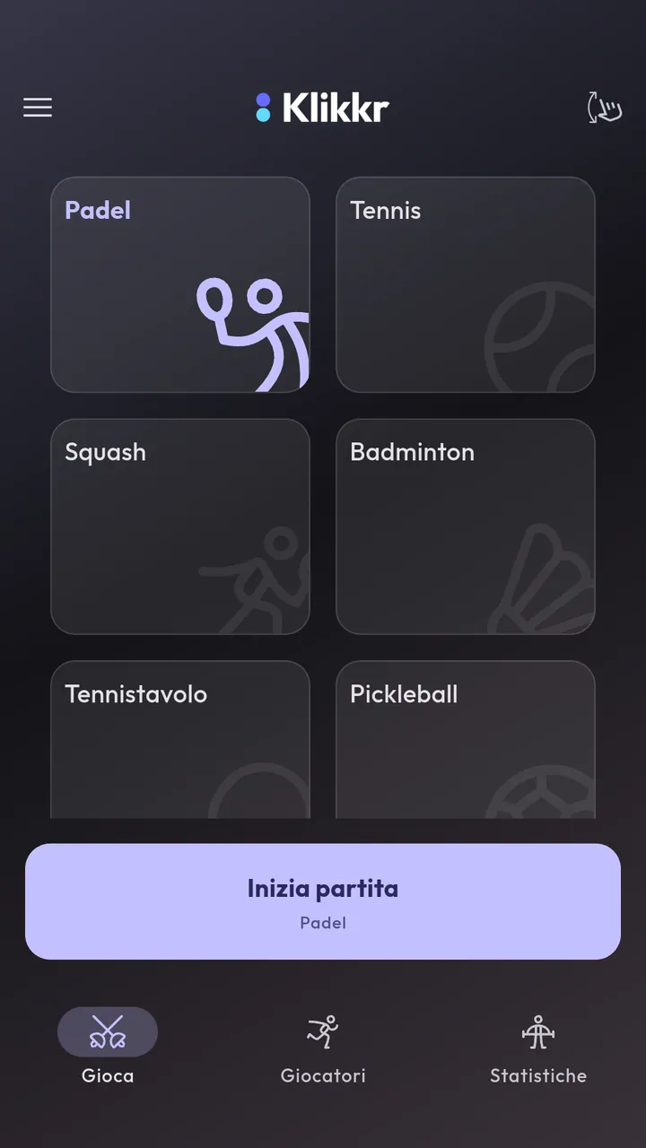 Scegli lo sport